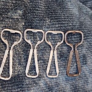 Set of Four Metal Coca Cola Bottle Openers